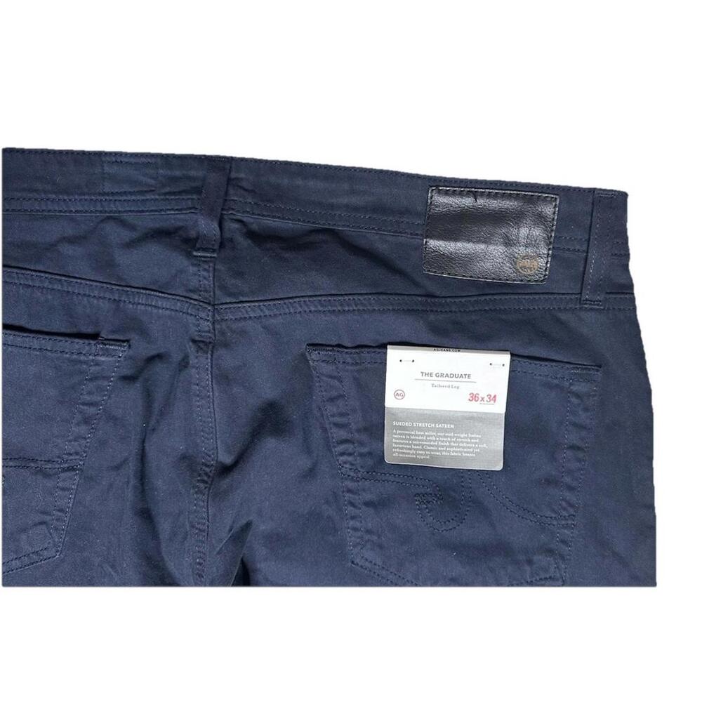 NWT AG Adriano Goldschmied Pants Men 36x34 The Graduate Tailored Leg Navy Blue - Picture 5 of 8